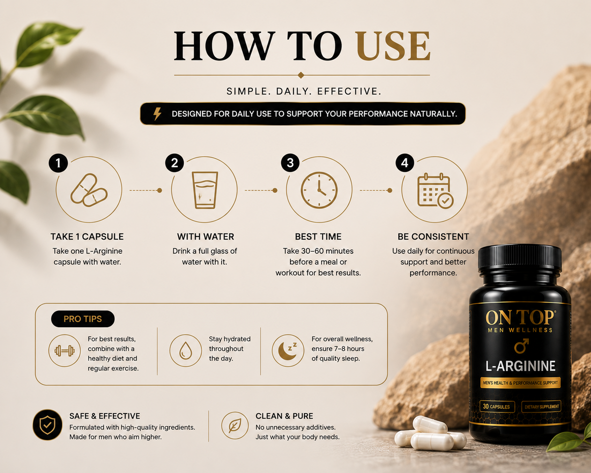 L-Arginine simple routine how to use section visual